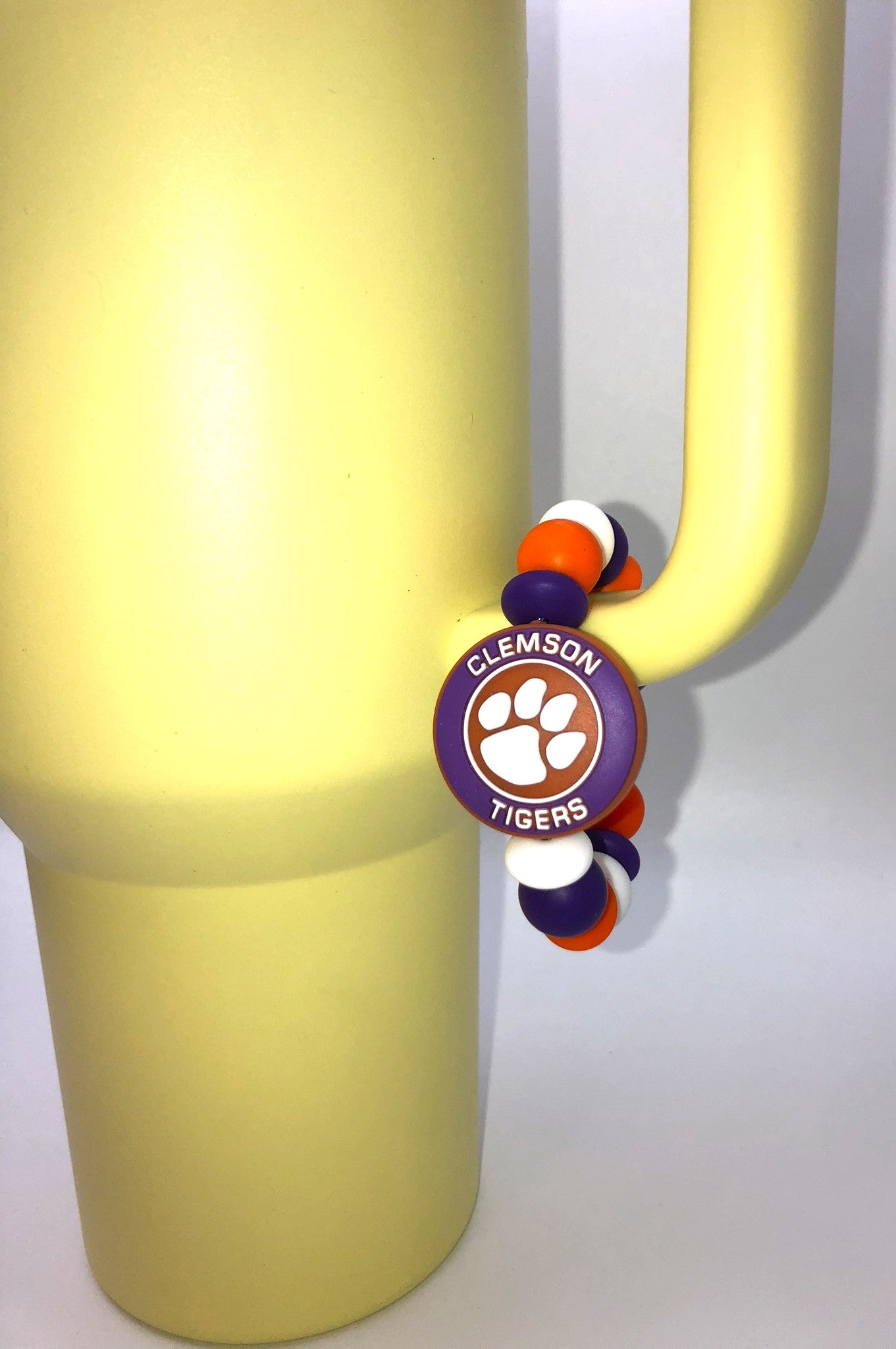 College Football Clemson Tigers Circle Stanley Tumbler Cup Handle Charm