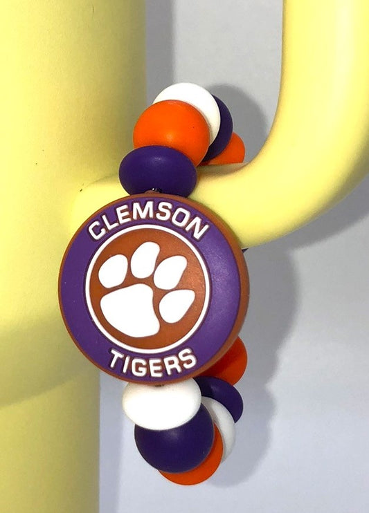 College Football Clemson Tigers Circle Stanley Tumbler Cup Handle Charm