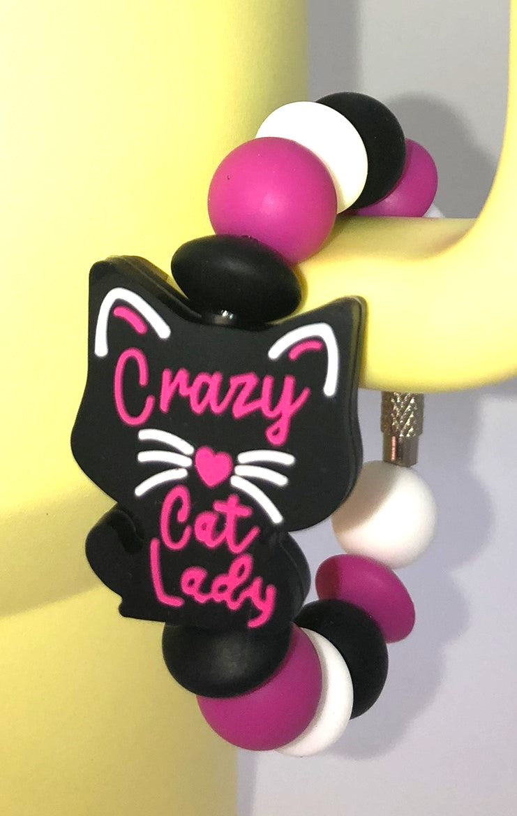 Crazy Cat Lady Stanley Tumbler Cup Handle Charm