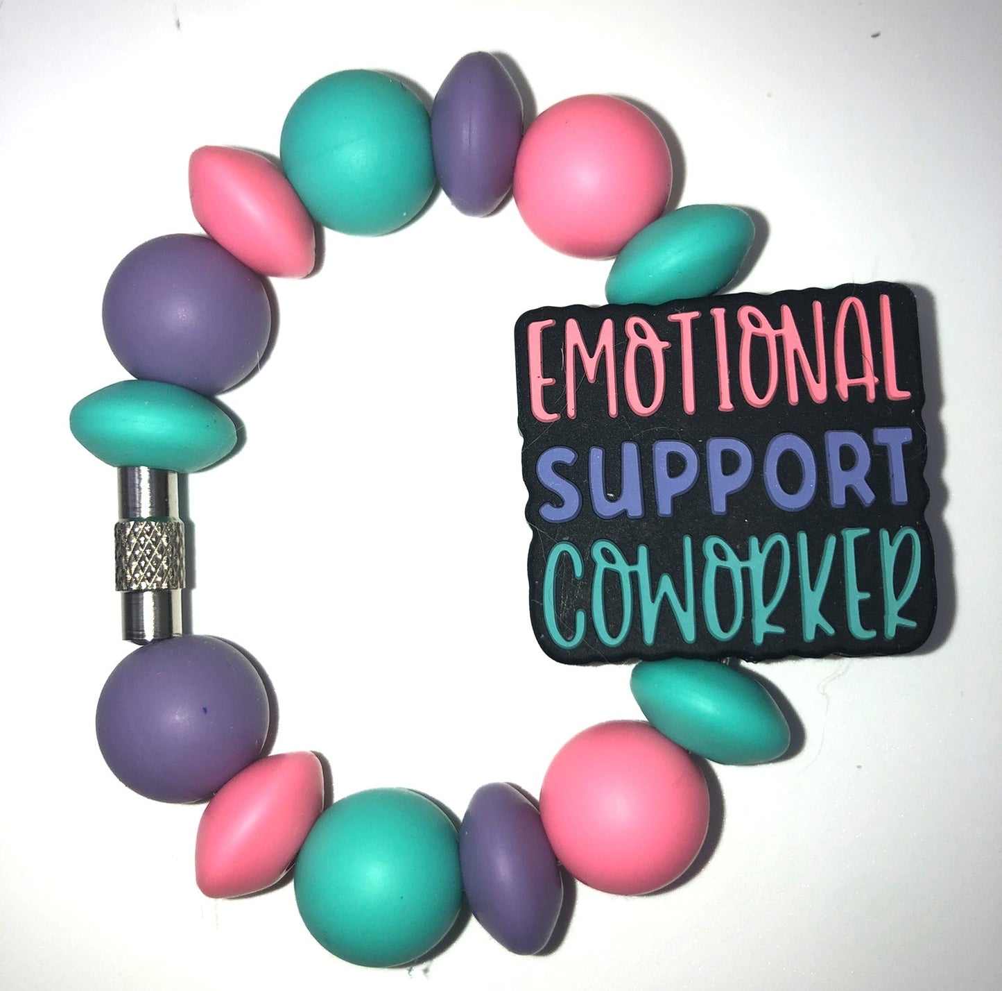 Emotional Support Coworker Stanley Tumbler Cup Handle Charm