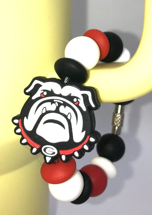 College Football GA Bulldogs Stanley Tumbler Cup Handle Charm