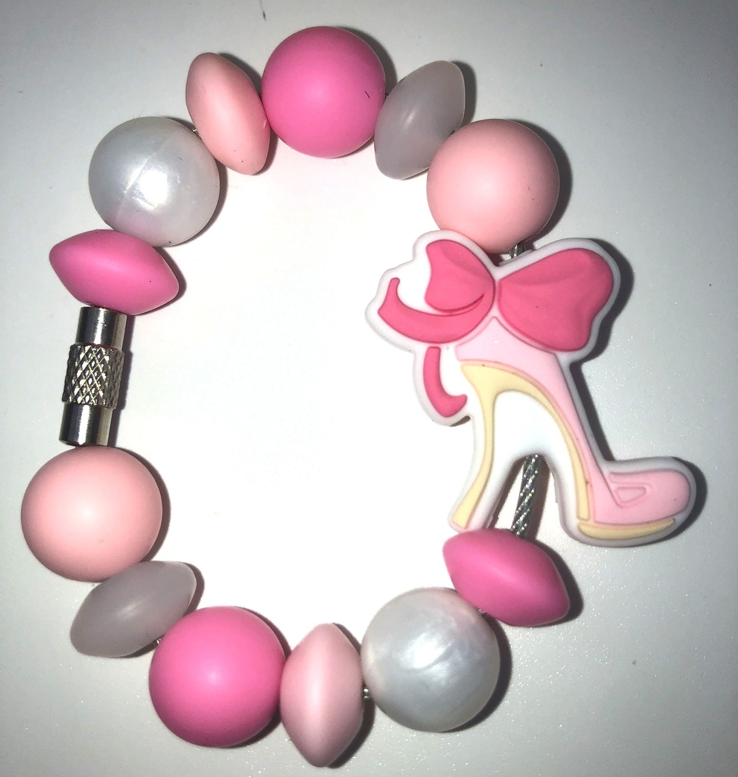 Pink High Heel Show Girly Stanley Tumbler Cup Handle Charm