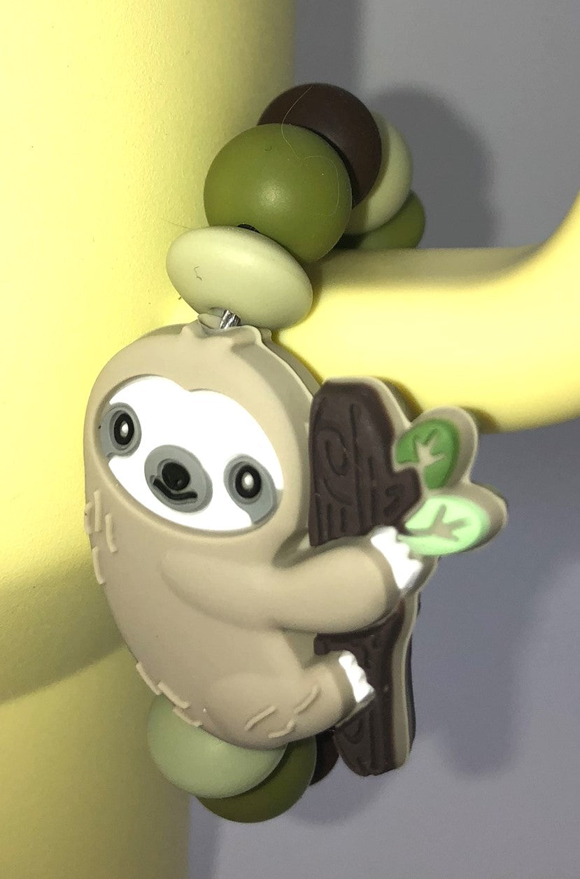 Cute Sloth Stanley Tumbler Cup Handle Charm