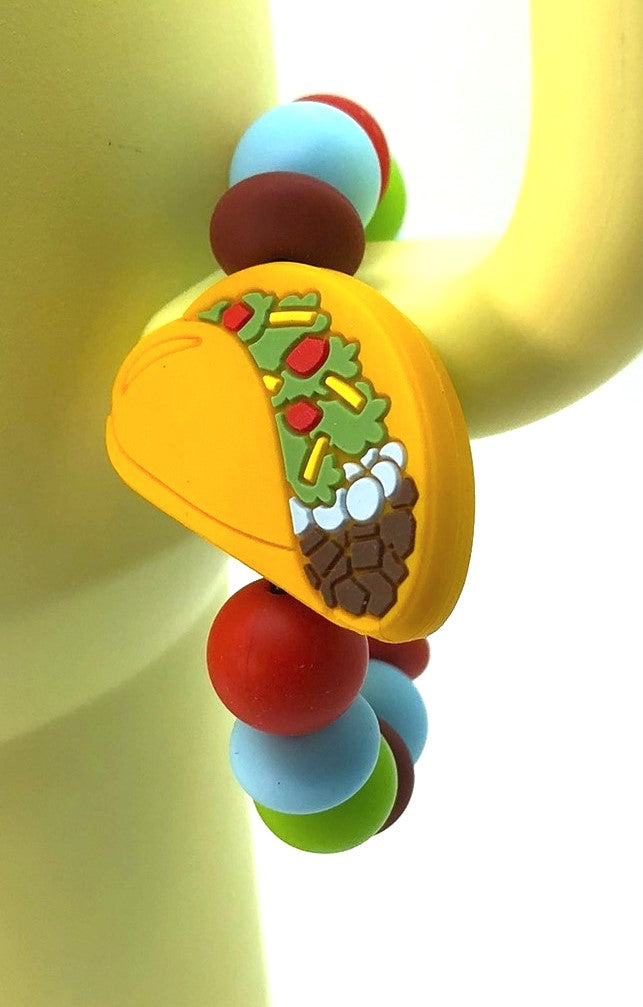 Taco Mexican Food Stanley Tumbler Cup Handle Charm